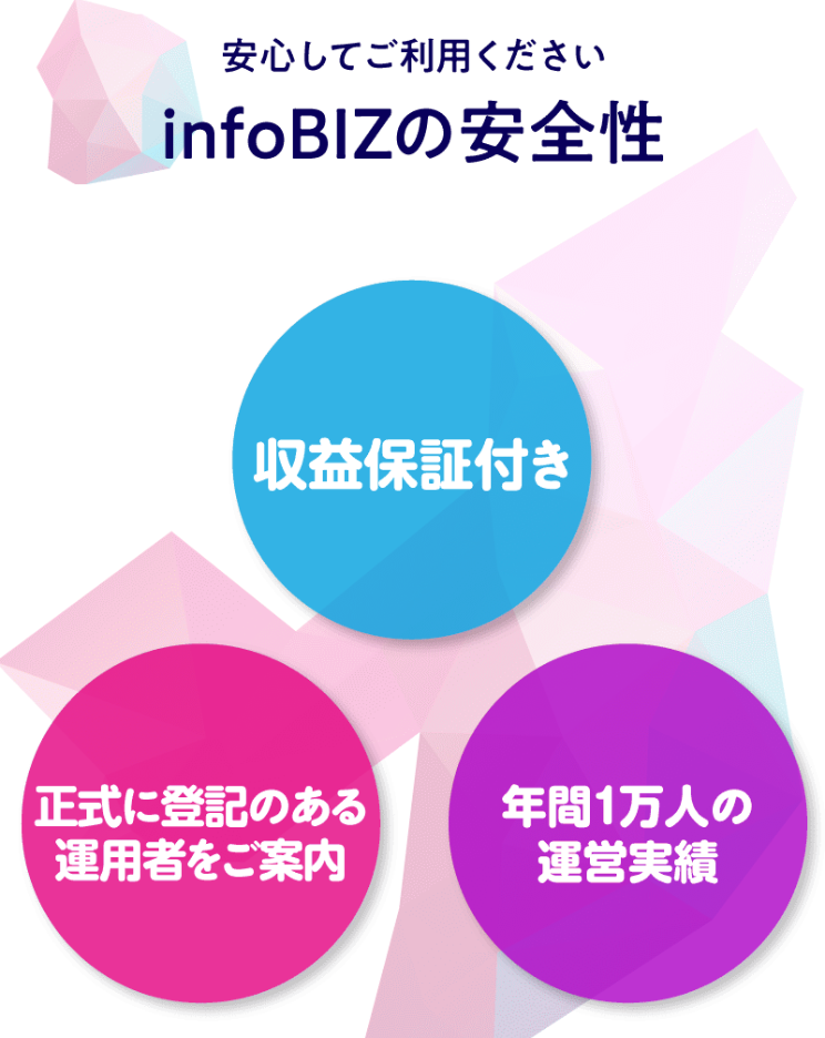 infoBIZのLPスクリーンショット